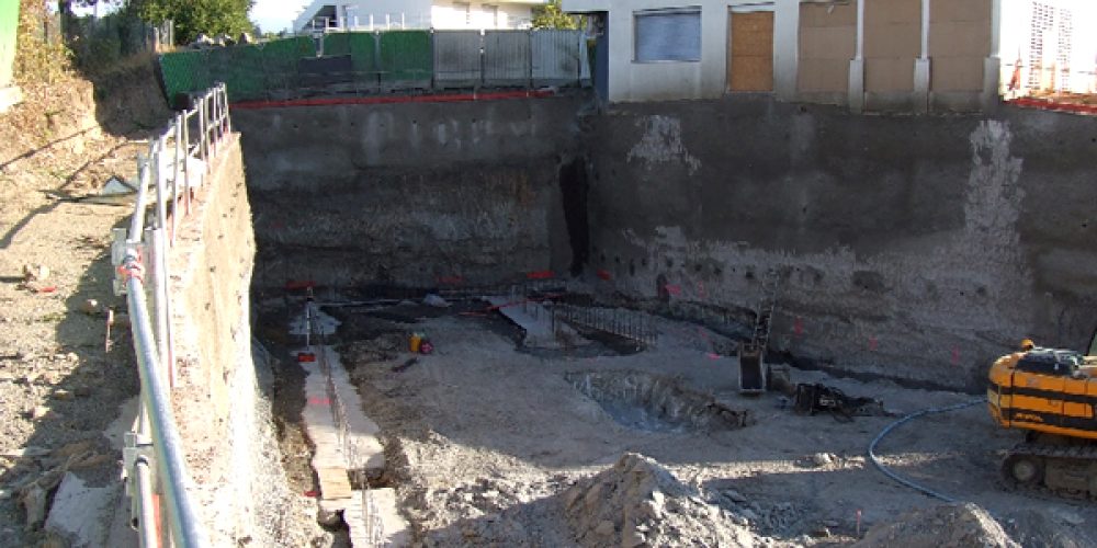 St Priest en jarez – Le Clos Champirol – Paroi clouée et RSO